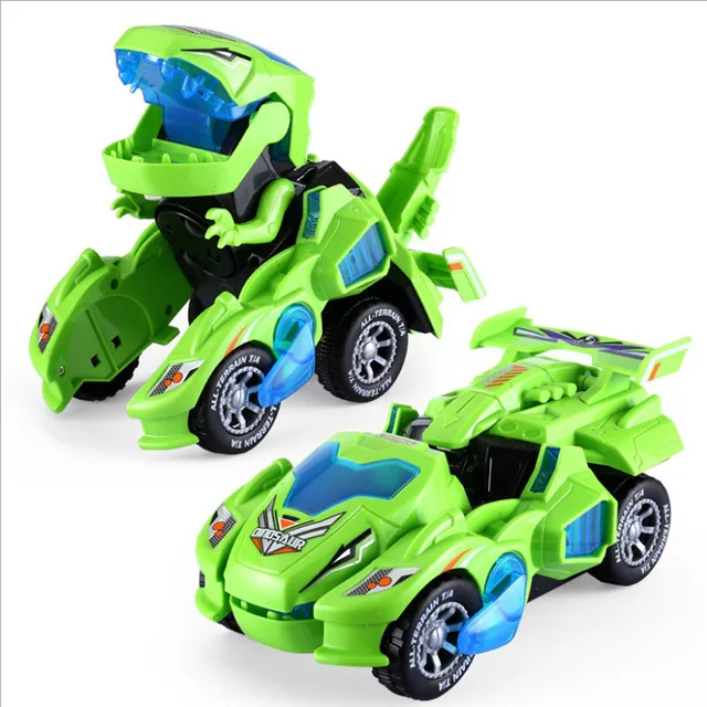 Mașină Dino Transformer, cu Lumini și Sunete