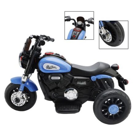 Motocicletă electrică cu lumini și muzică