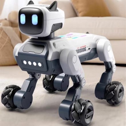Robot caine interactiv de jucarie cu telecomanda