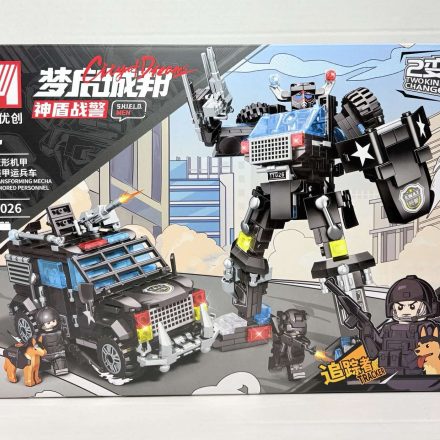 Constructor Lego Masina de Politie Transformer 415Pcs 6+