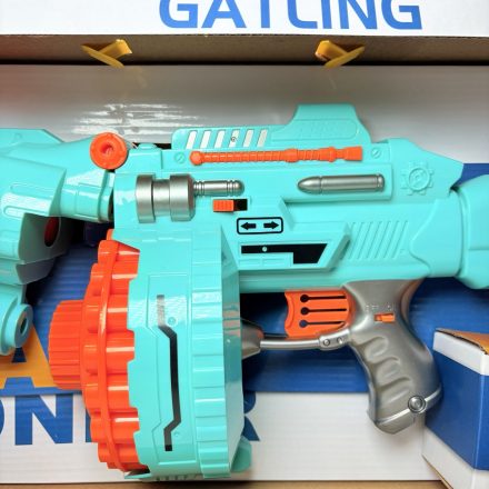 Pistol Jucarie Automat Blaster Rotativ cu Gloante din Burete