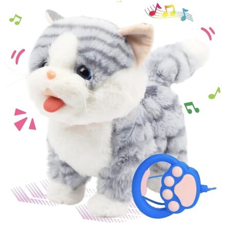 Jucarie interactiva din plus pisica,merge,repeta si canta