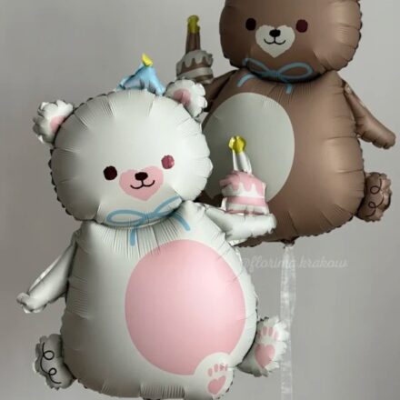 Balon din Folie Ursulet cu Torta