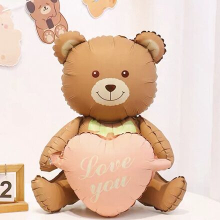 Balon din Folie Ursulet cu Inima