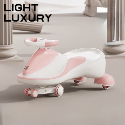 Mașinuță pentru copii Tip Ride-On Light Luxury Roz-Bej Design Unic