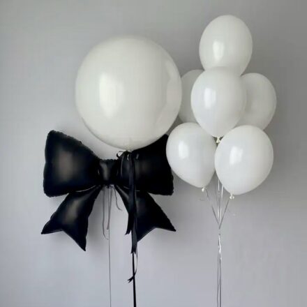 Set baloane din folie cu fundiță