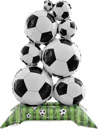 Balon din Folie Gigant Mingi de Fotbal pe piciorus