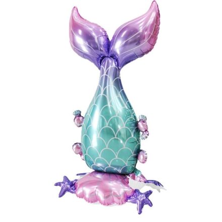 Balon din Folie Gigant Sirena pe piciorus 