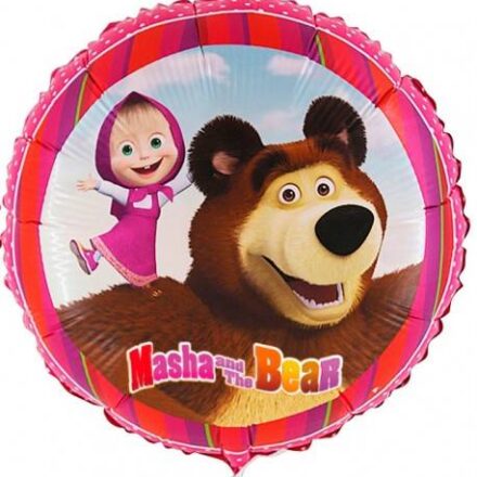 Balon din Folie Rotund Masha si Ursul