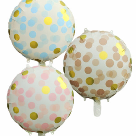 Balon din Folie Cerc cu Buline